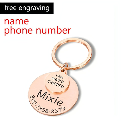 Personalized Pet ID Tag �Safe & Stylish for Dogs & Cats
