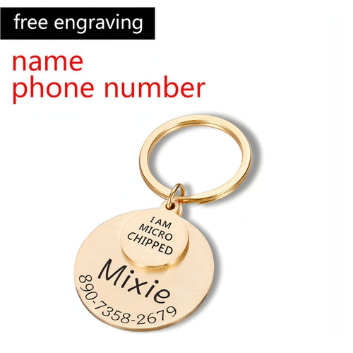 Personalized Pet ID Tag �Safe & Stylish for Dogs & Cats